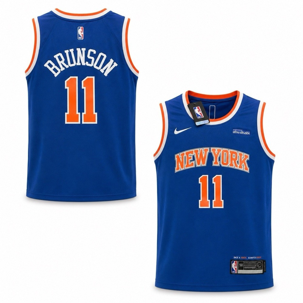 Nike New York Knicks Brunson 11 Swingman Jersey Blue size 50